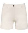 NS739 Native Spirit Ladies Chino Shorts Ivory colour image